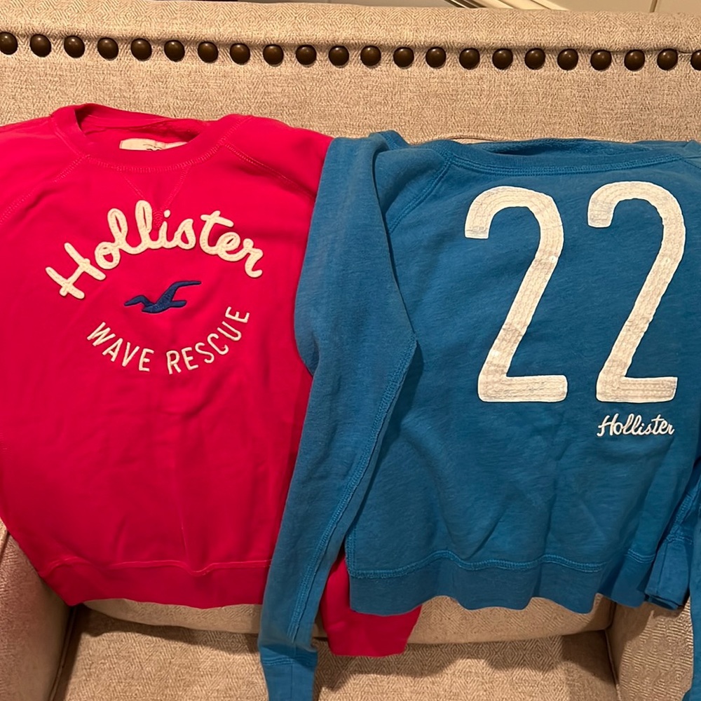Two Hollister sweatshirts
